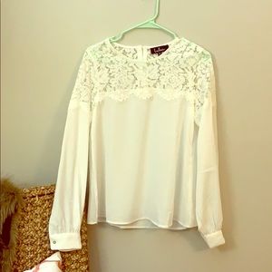 Brand New LuLus Lace Blouse